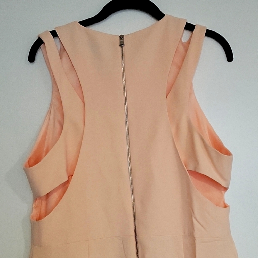 NWT Apricot color sheath dress with back cutout design.